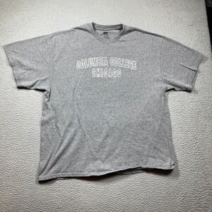 Columbia College Chicago Renegades T Shirt Adult XX Large Gray Short Sleeve FLAW